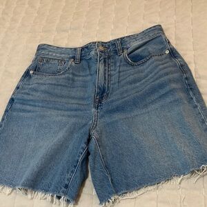 Madewell baggy Blue Denim Cutoff Shorts